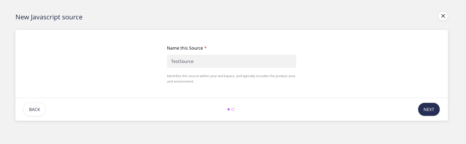 screenshot of new javascript source
