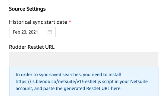 Netsuite connection settings