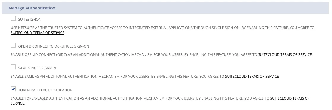 Token based Authentication in Netsuite