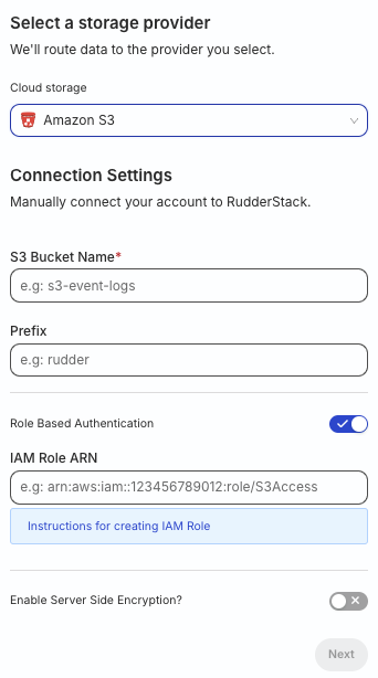 S3 bucket settings for data retention