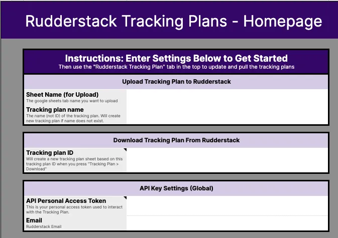 Download tracking plan