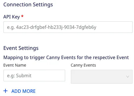 Canny connection settings