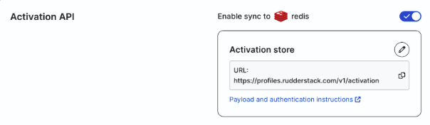 Enable Redis sync for using Activation API