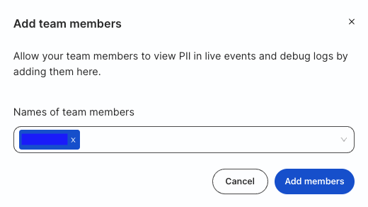 Add members option